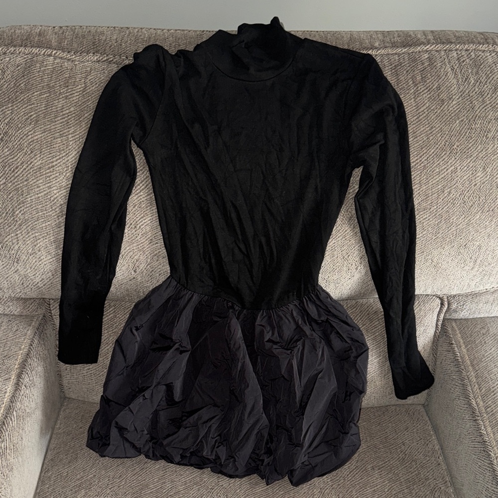 Commense Black Long Sleeve Dress